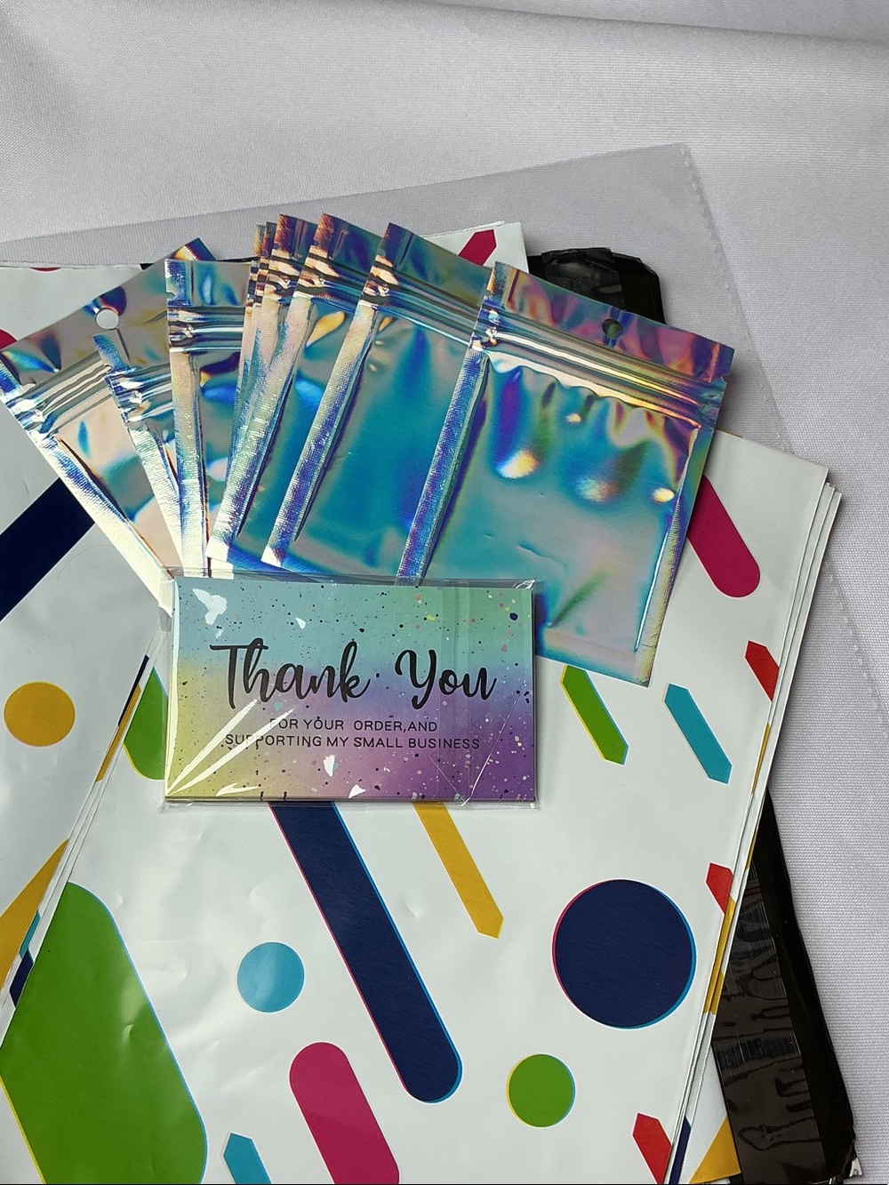 ⭐️ Complete Shipping Bundle Poly Mailers Holographic Bags Thank You